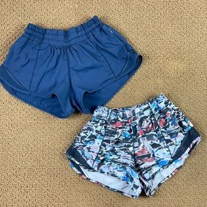 Lululemon Hotty Hot Shorts 2 pairs